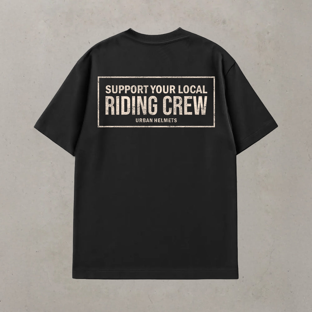 Camiseta Urban Black Riding Crew