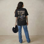 Camiseta Urban Black Riding Is Life