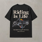Camiseta Urban Black Riding Is Life