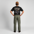 Camiseta Urban Black Riding Is Life
