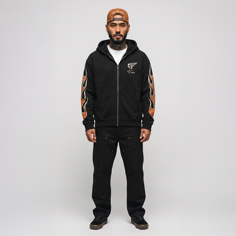 Casaco Urban Black Rock Skull