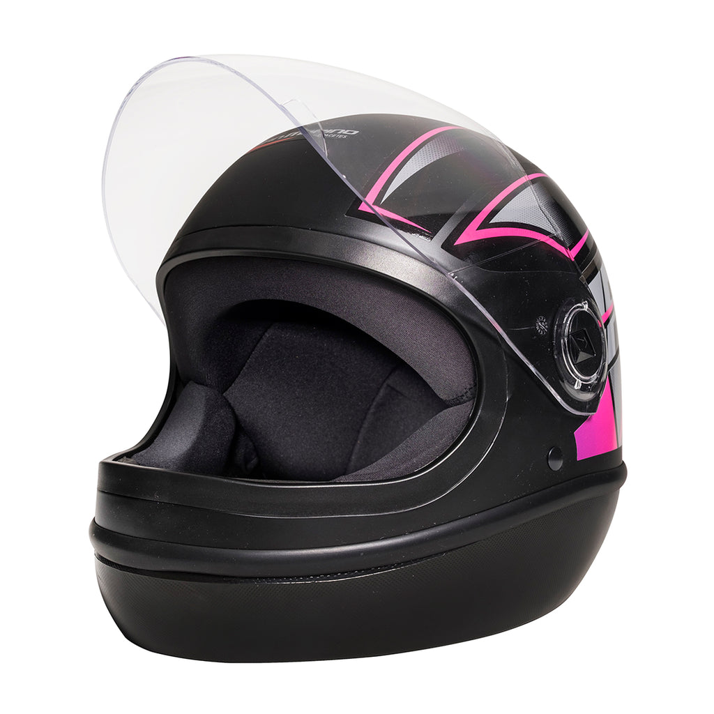 Capacete Fórmula 1 Neo Preto Fosco Rosa