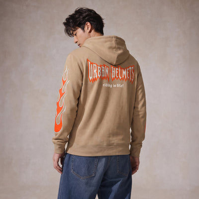 Casaco Urban Hoodie Caramel Rock Skull