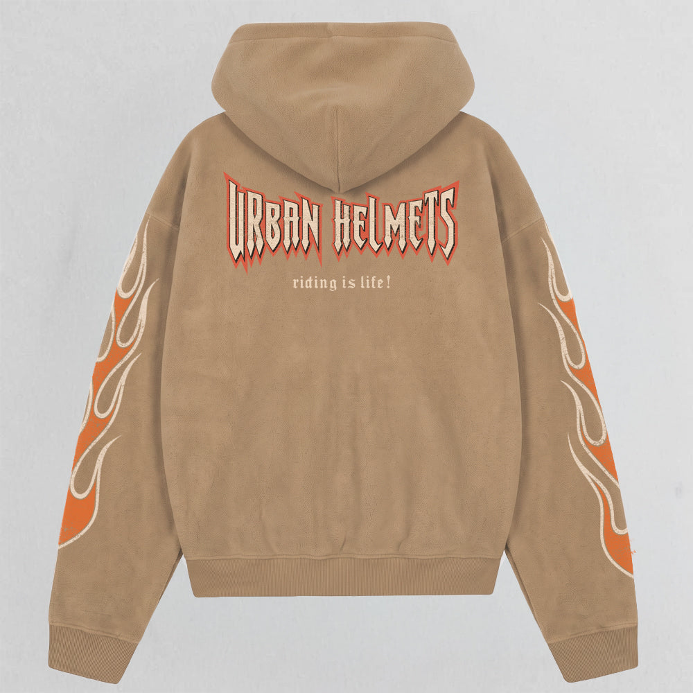 Casaco Urban Hoodie Caramel Rock Skull