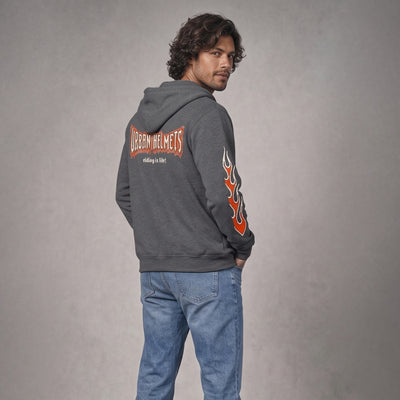 Casaco Urban Hoodie Gray Rocky Skull