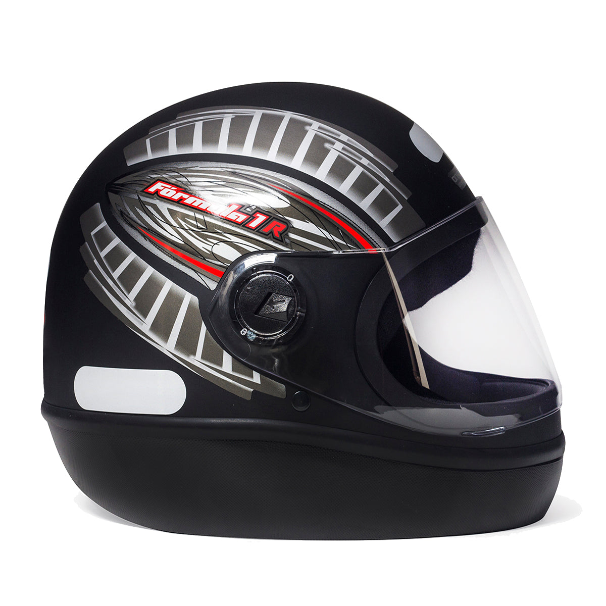 Capacete Fórmula 1 Grafic Preto Fosco