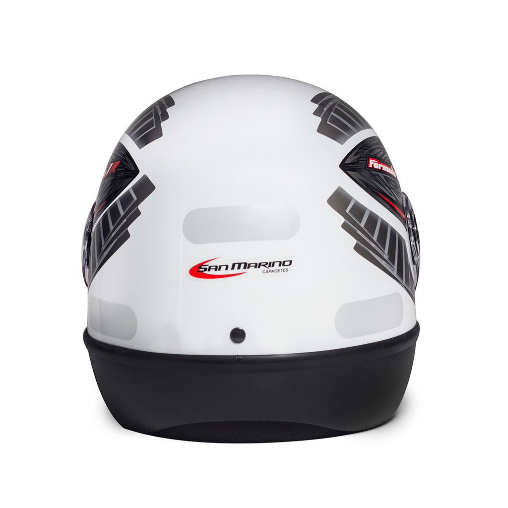 Capacete Fórmula 1 Grafic Branco