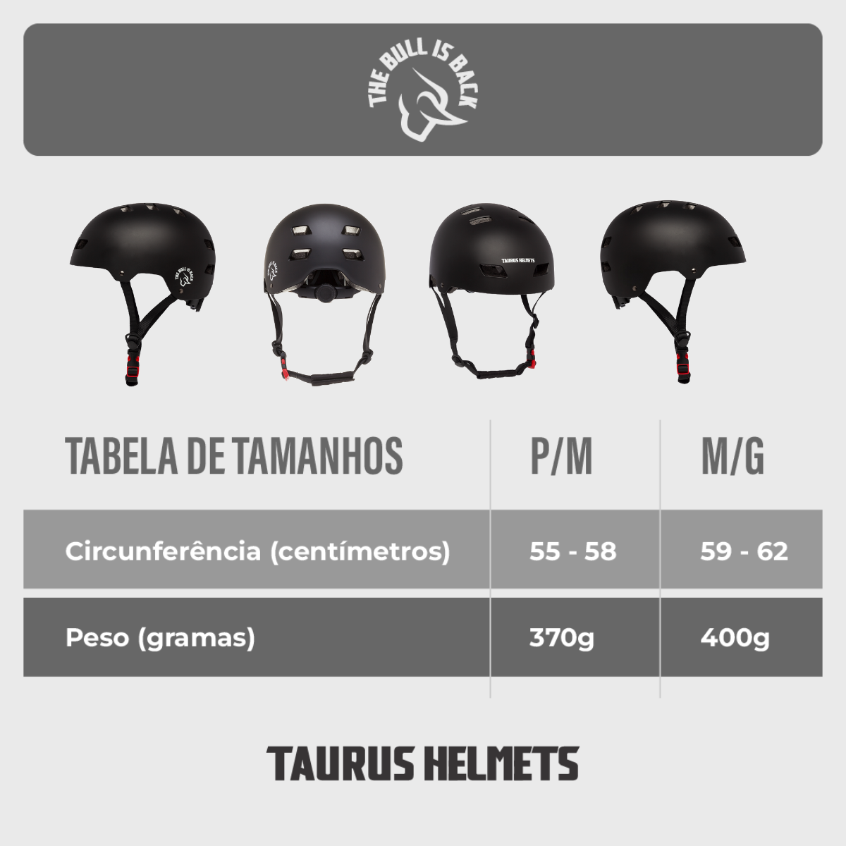 Capacete Taurus Sports The Bull Branco