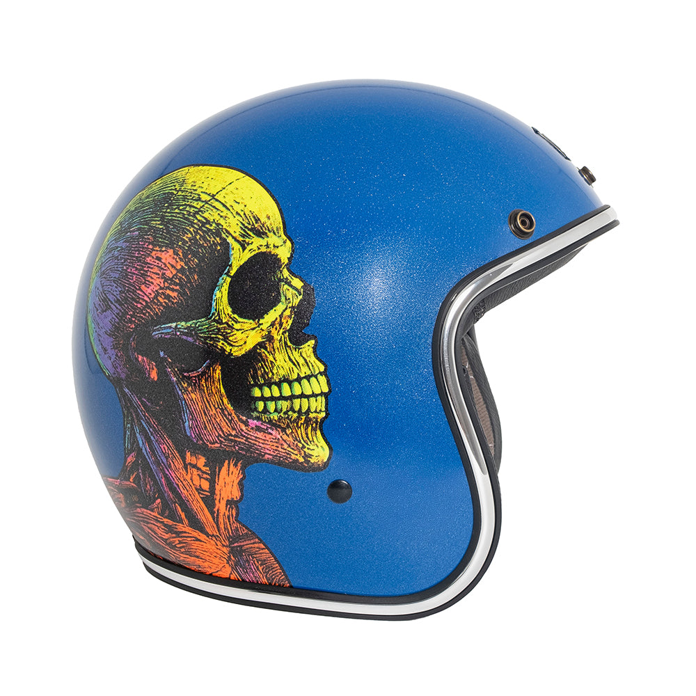 Capacete Urban Tracer Caveira Neon