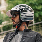 Capacete Urban Tracer Gray Stripes Preto