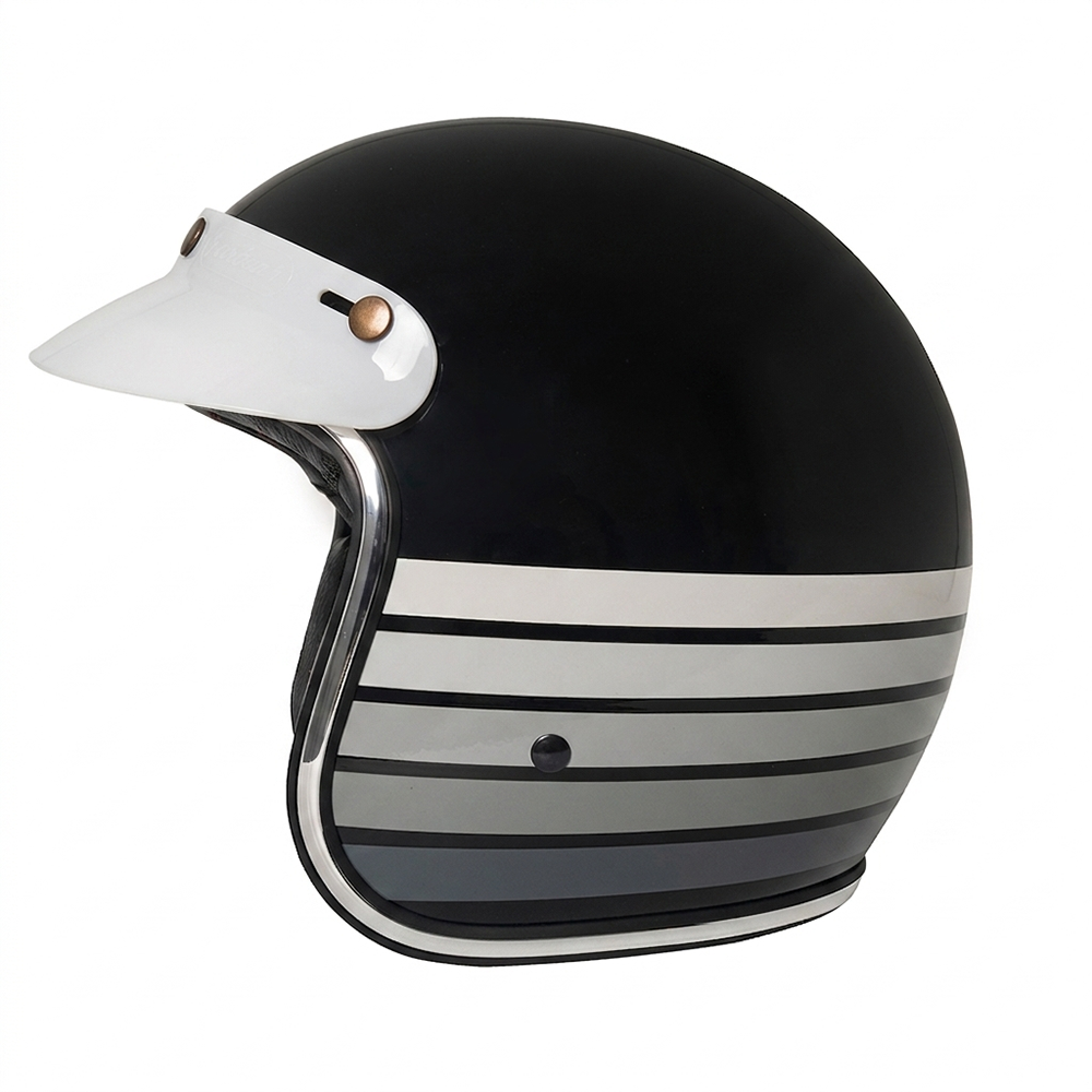 Capacete Urban Tracer Gray Stripes Preto
