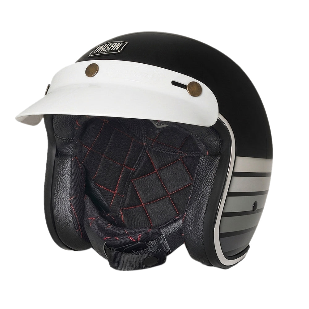 Capacete Urban Tracer Gray Stripes Preto
