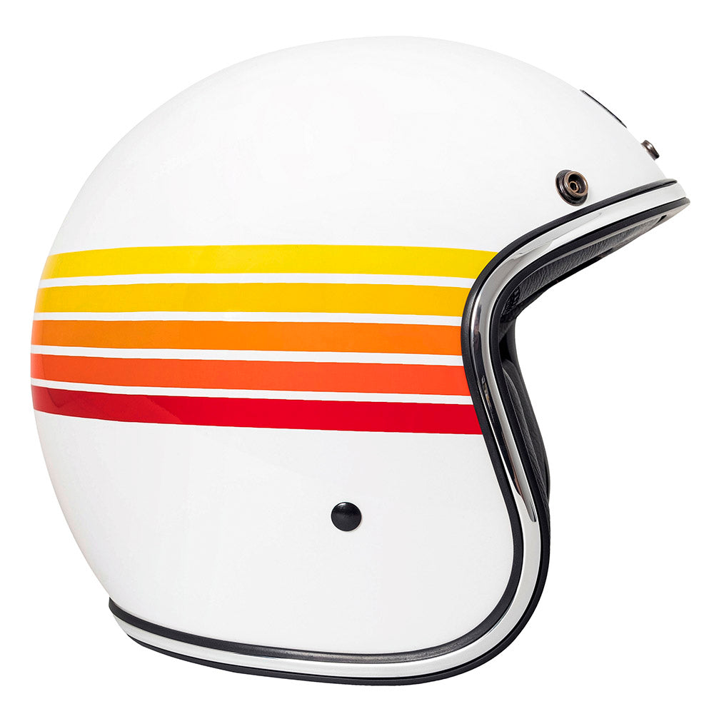 Capacete Urban Tracer Fire Stripes Branco