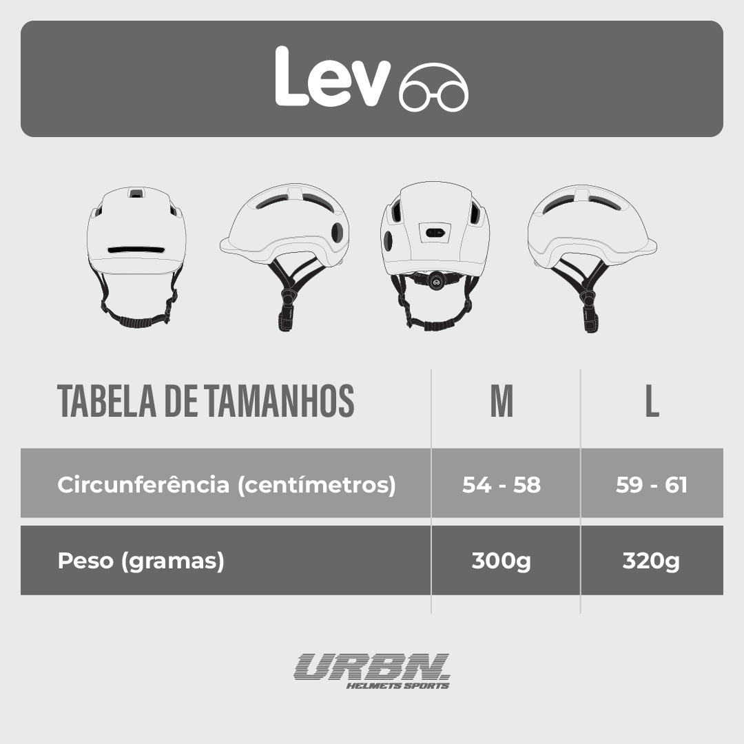 Capacete Urban Sports Lev Off White