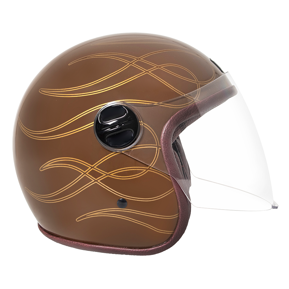 Capacete Urban Tracer S Tucci Flames Marrom