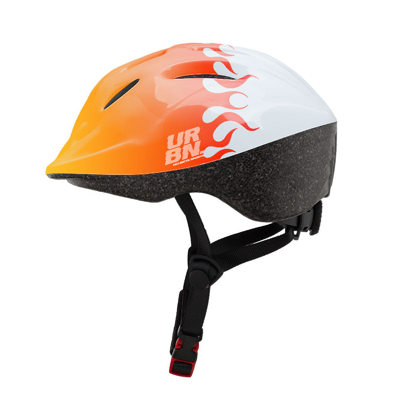 Capacete Infantil Urban Sports Fun Kid Red Flames